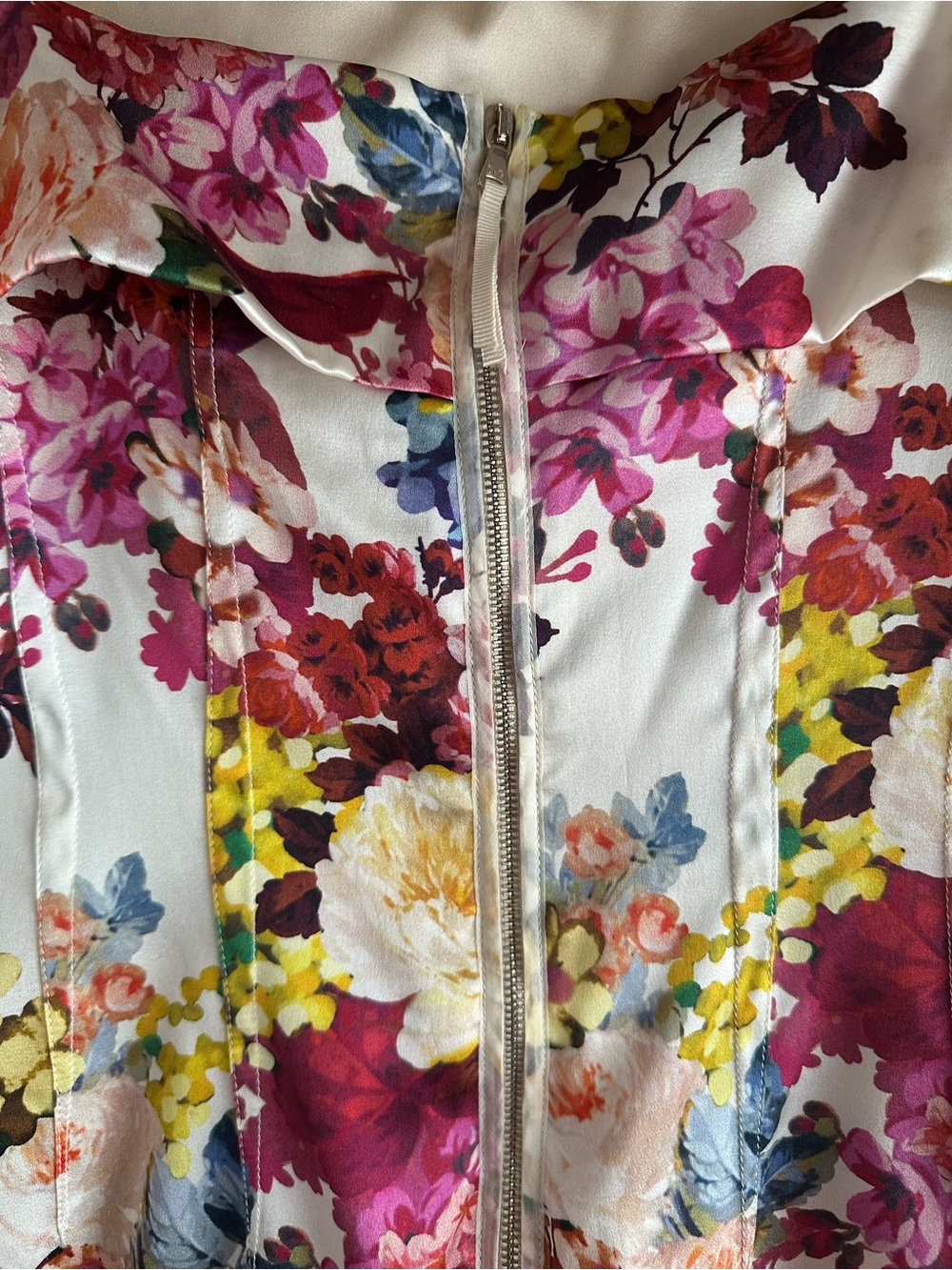 Dolce & Gabbana D&G Silk Bodycon Floral Dress Size 44 - Picture 6 of 14